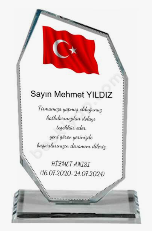 KRİSTAL PLAKET